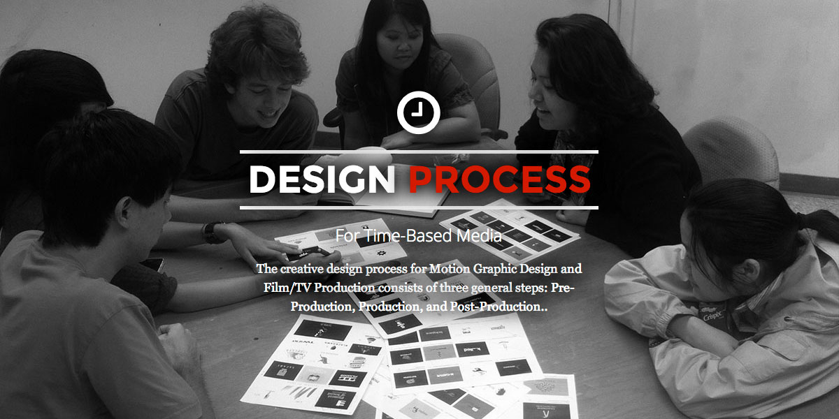 Design Process for Time-Based Media