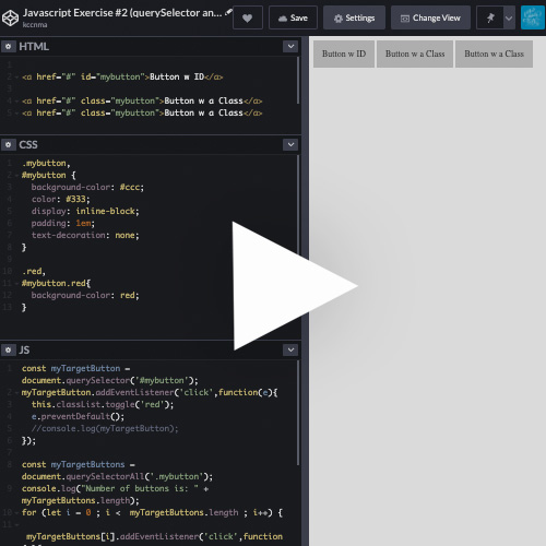 Small Image for Intro to JS CodePen Exercises Video