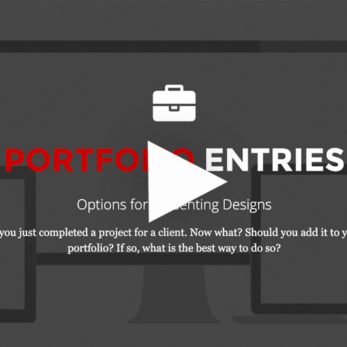 Small Image for Portfolio Entries + Case Studies Lesson Video