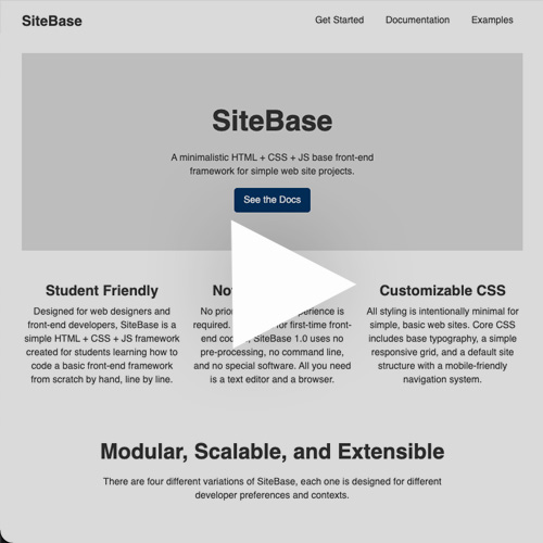 Small Image for SiteBase Intro Video