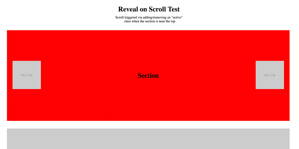 scroll reveal