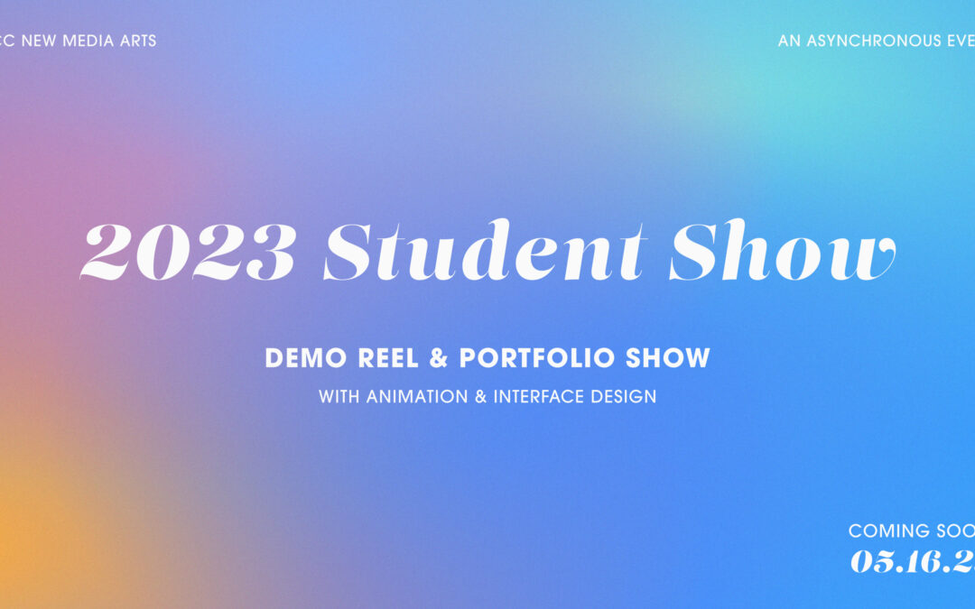 Save the Date for the 2023 NMA Student Show